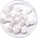Pip 5x7mm - White alabaster hematite - 20 stuks