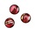 Dichroic cabochon - rood/roze - 12 tot 16mm