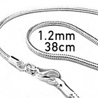 Ketting Snake - Sterling silver - 38cm - 1.2 mm