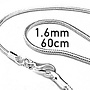 Ketting Snake - Sterling silver - 60cm - 1.6 mm