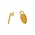 Aanraku gold plated earring bails - small