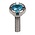 One Jewels Pin met blauwe zirconia