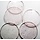 Cirkel - roze transparant - 3,5 cm - COE 90