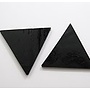 Driehoek - zwart opaque - 3,5 cm - COE 90