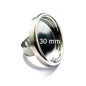 Ring - ronde plateau - 30mm