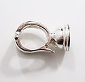 Clipsluiting parels - zilver - 7 tot 7.5 mm