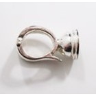 Clipsluiting parels - zilver - 7 tot 7.5 mm