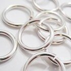 Open oog - Zilver - Metaal - 16mm