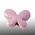 Papillon - Violet - Keramiek - 20x15mm