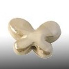 Papillon - Creme - Keramiek - 20x15mm