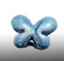 Papillon - Lichtblauw - Keramiek - 20x15mm