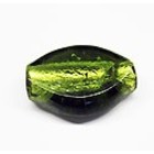 Ovaal - Lime transp. - Glas - 25mm