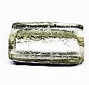 Rechthoek - Crystal zilver - Glas - 30x15mm