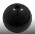 Ronde kraal - resin - 30mm - zwart