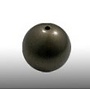 Ronde parel - nacré - 18mm - bronze métalique