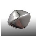 Diamant ovaal - Eco zilver - Hars - 23x20mm