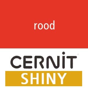 Cernit SHINY Rood (89-400) - 56 gram