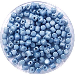 Minos® par Puca® - Opaque Blue Ceramic Look - 2.5x3mm