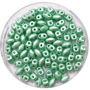 Matubo - MiniDuo - Pastel Light Green/Chrysolite - 2x4mm