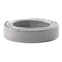 Leder Slang/metaal - 20x2mm - Zilver