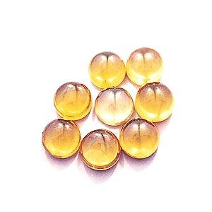 Zirconia cabochon - Geel - 4mm tot 8mm