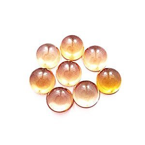 Zirconia cabochon - Champagne - 4mm tot 8mm