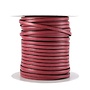 Plat lederen band - Fuchsia - Simili leder - 6x2mm