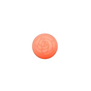 Rond bloem - Mat - Rose peach - Polaris - 12mm