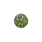 Kleefcabochon - Bloemmotief groen - glanzend - 30mm