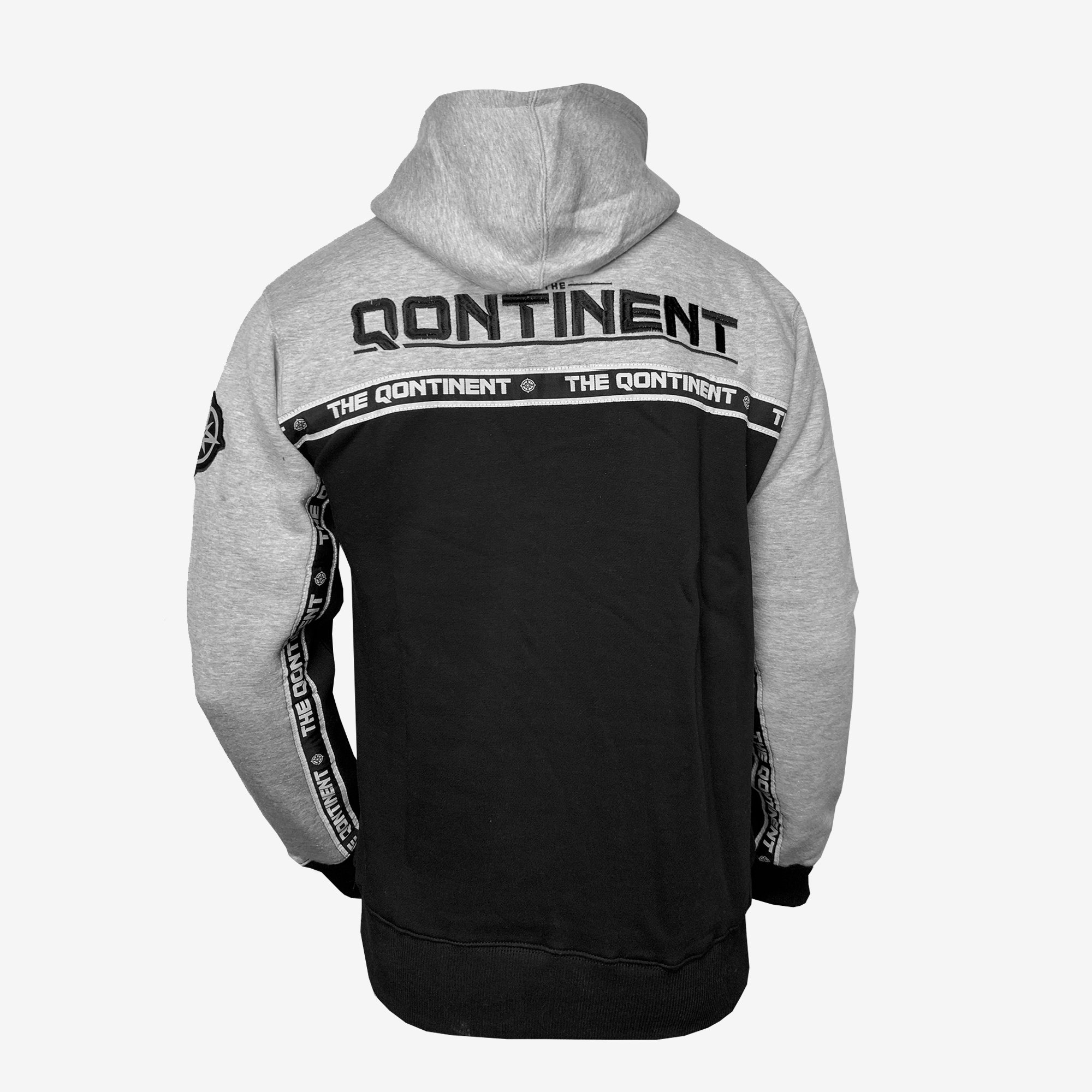 The Qontinent - Grey 2 Tone Hoody