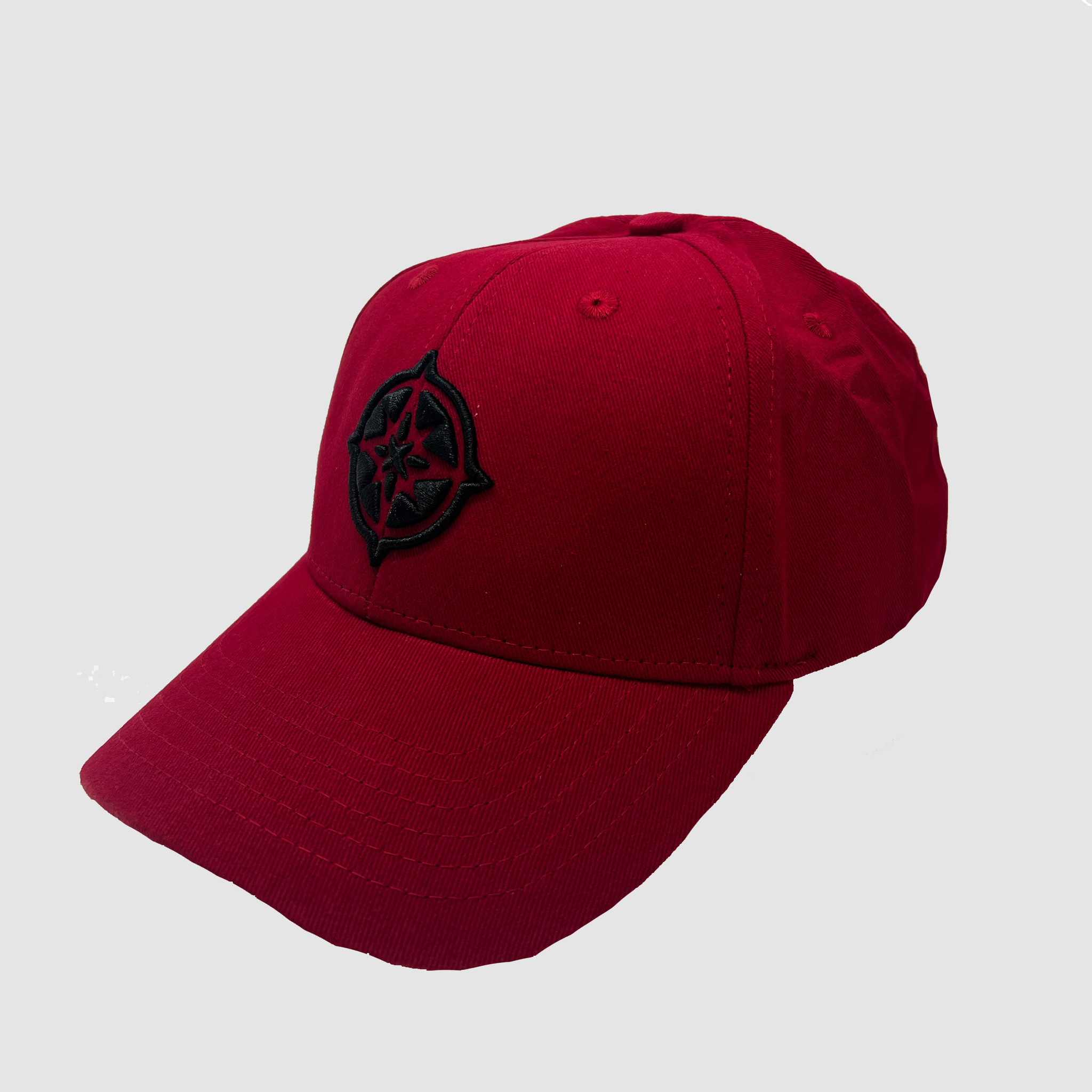 The Qontinent - Deep Red Baseball Cap