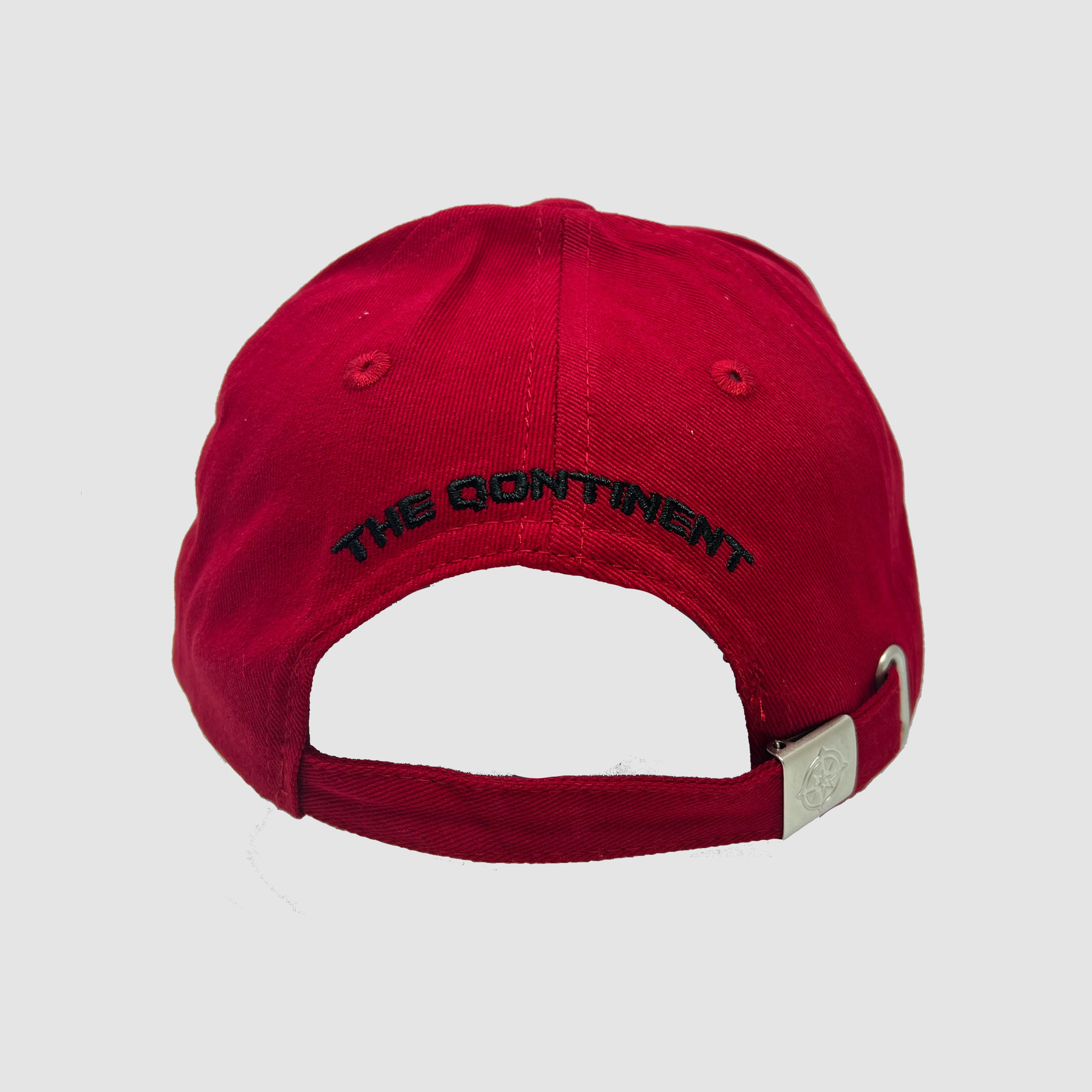 The Qontinent - Deep Red Baseball Cap