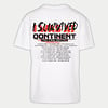 I Survived The Qontinent - White T-Shirt | Limited Restock