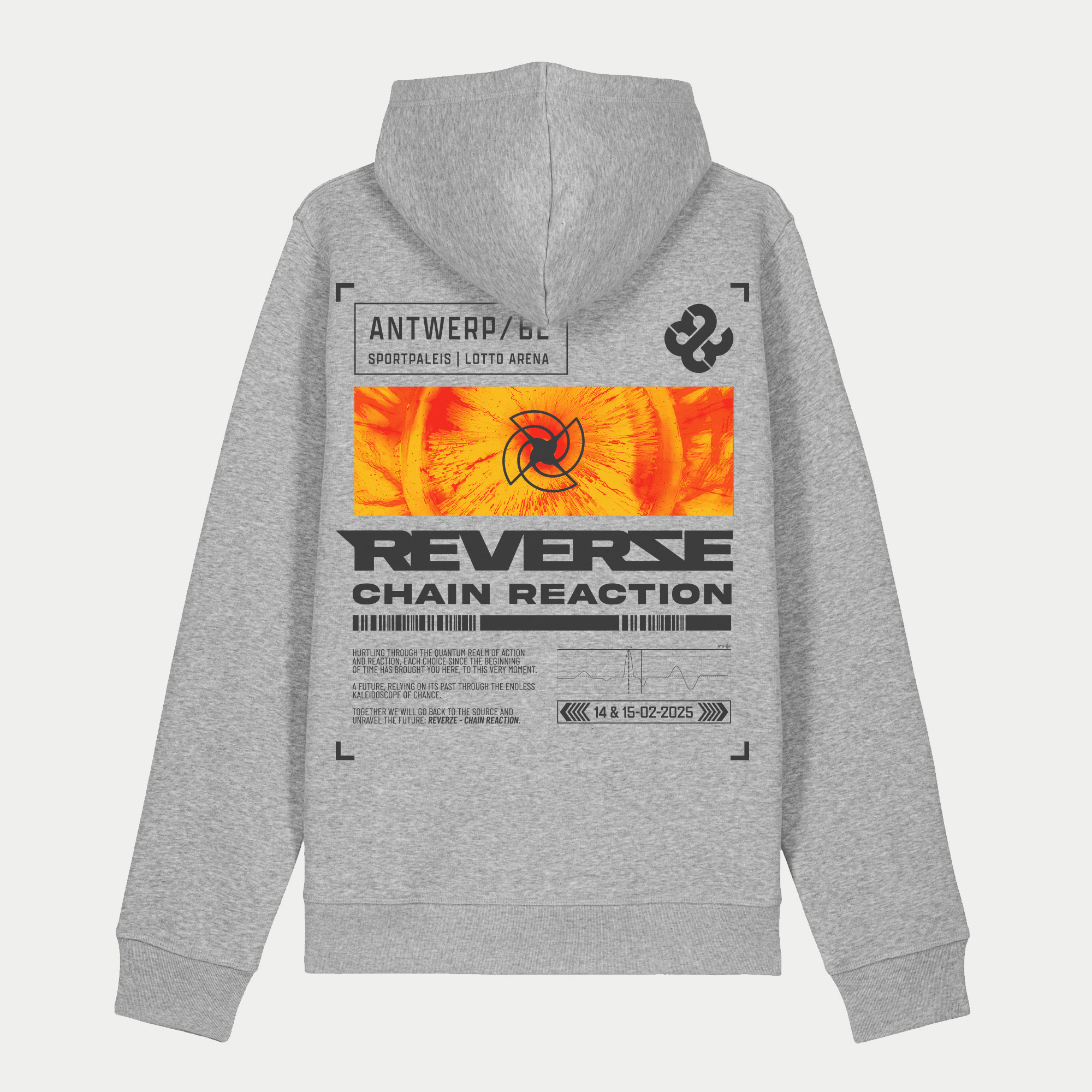 Reverze - Official Chain Reaction Sports Grey Hoodie