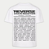 REVERZE - Chain Reaction White/ Black Line Up T-Shirt