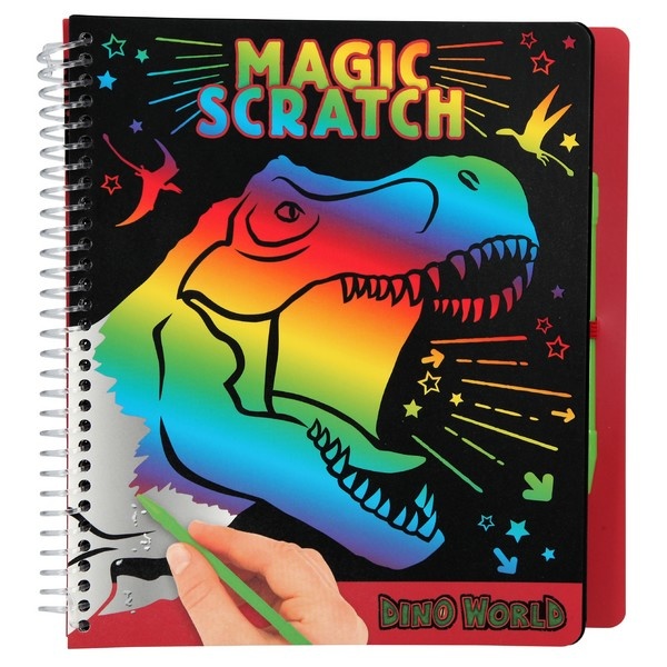 aangenaam passie nicotine Dino World Magic Scratch Kleurboek T-Rex - HippeMamaShop