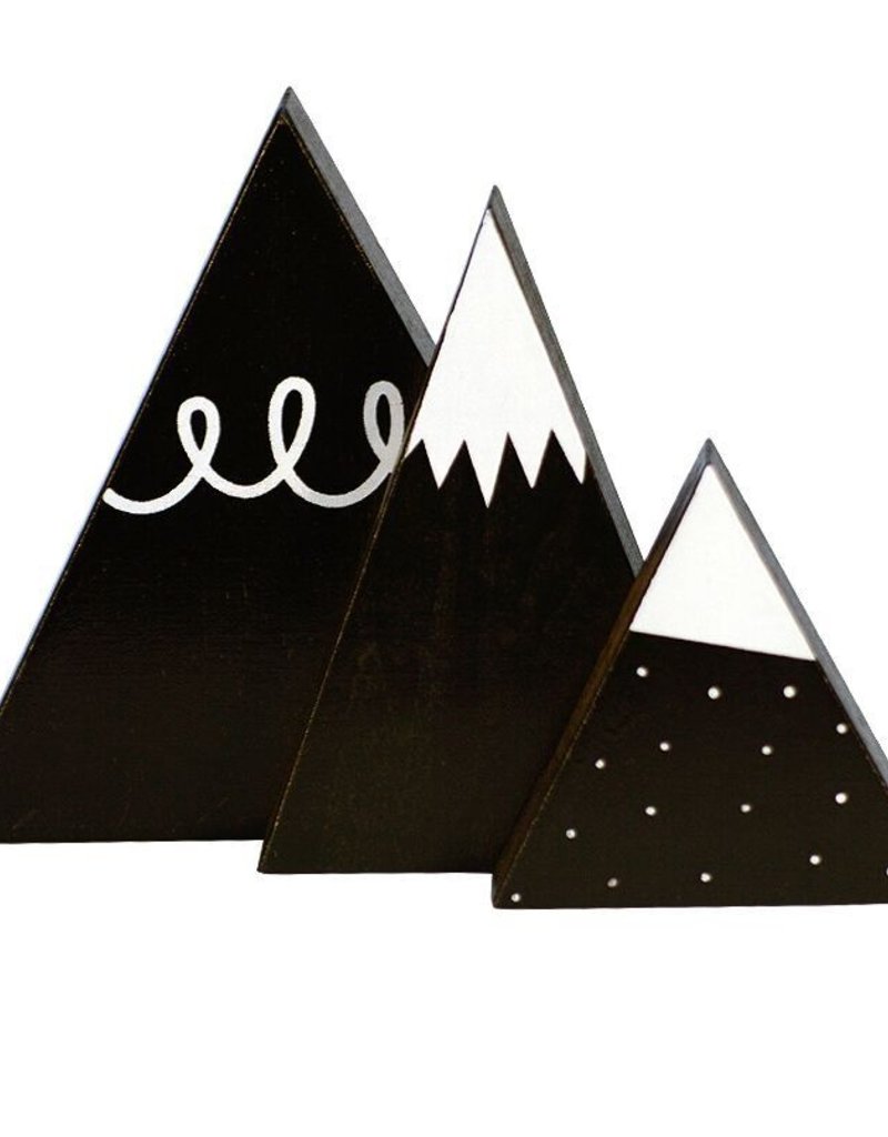 A Little Lovely Company Blokjes: Zwarte bergen