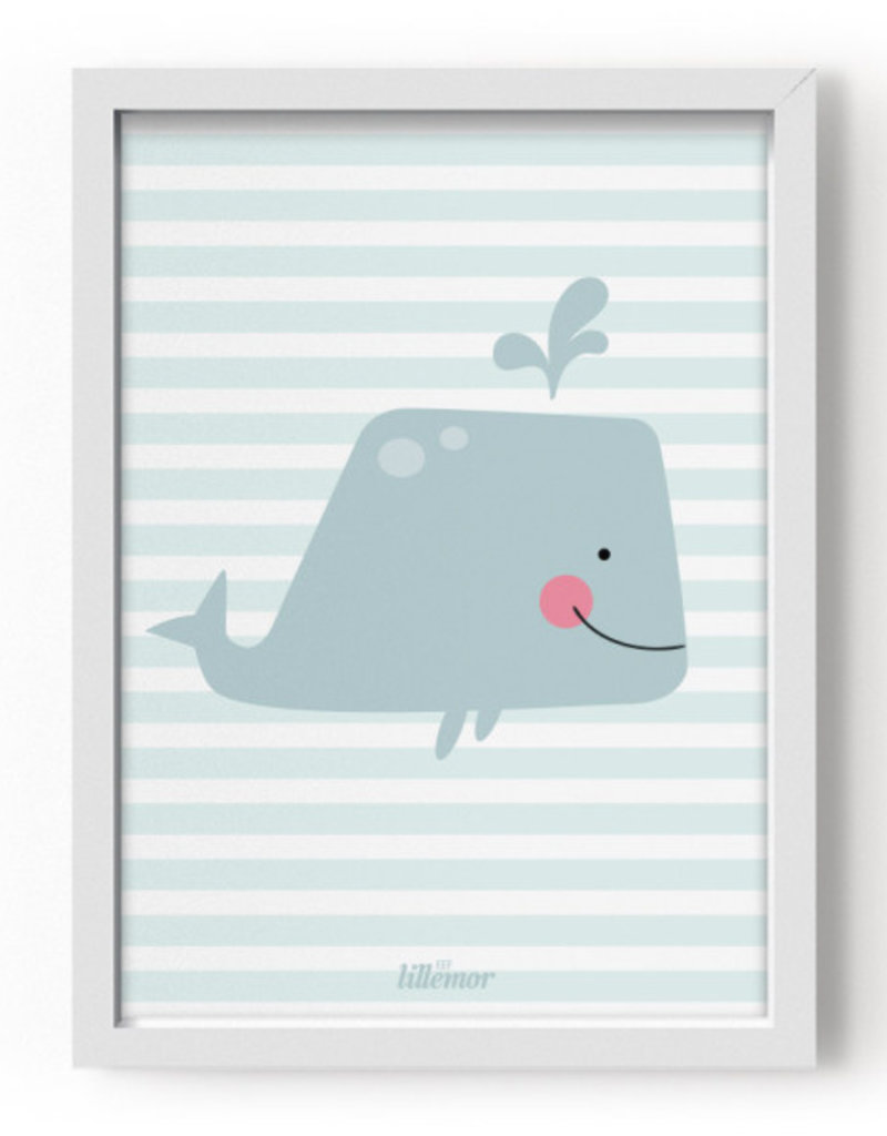 Eef Lillemor Giant Whale poster A3