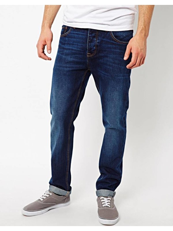 Slim jeans blauw