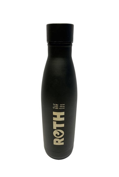 Edelstahl-Thermo-Trinkflasche schwarz-silber-bronze 500ml