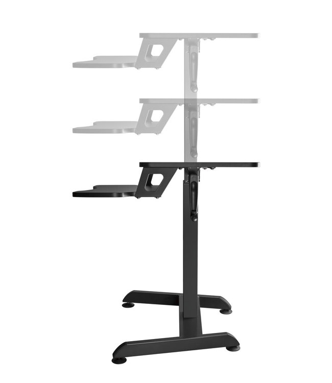 Updesk High Handmatig compact sta-zit bureau