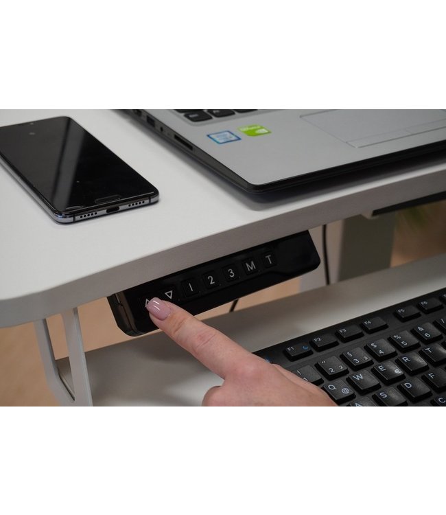 Updesk High Elektrisch compact sta-zit bureau