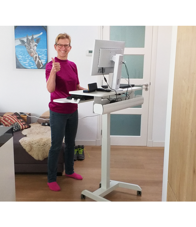 Updesk High Elektrisch compact sta-zit bureau