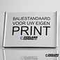 Baliebordje voor eigen print A5 aluminium naambordje