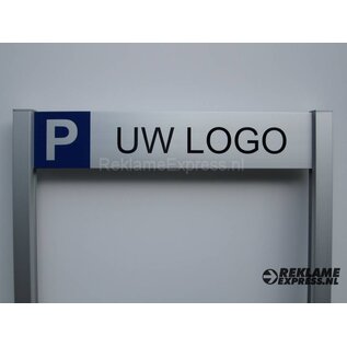 Parkeerbord met logo 2 palen