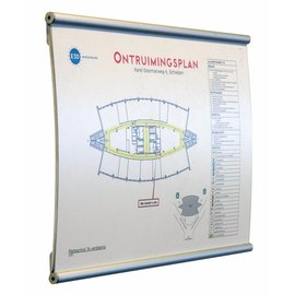 Vluchtplanhouder A4 syteem P Aluminium