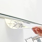 Ophangen van werkbon en tekening profiel 150 cm.