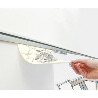 Ophangen van werkbon en tekening profiel 100 cm.