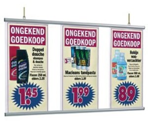 Posterprofiel 42 cm. snel ophangen - ReklameExpress.nl