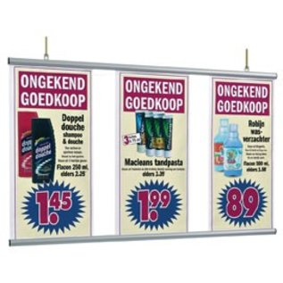 Posterprofiel 70 cm. snel posters ophangen